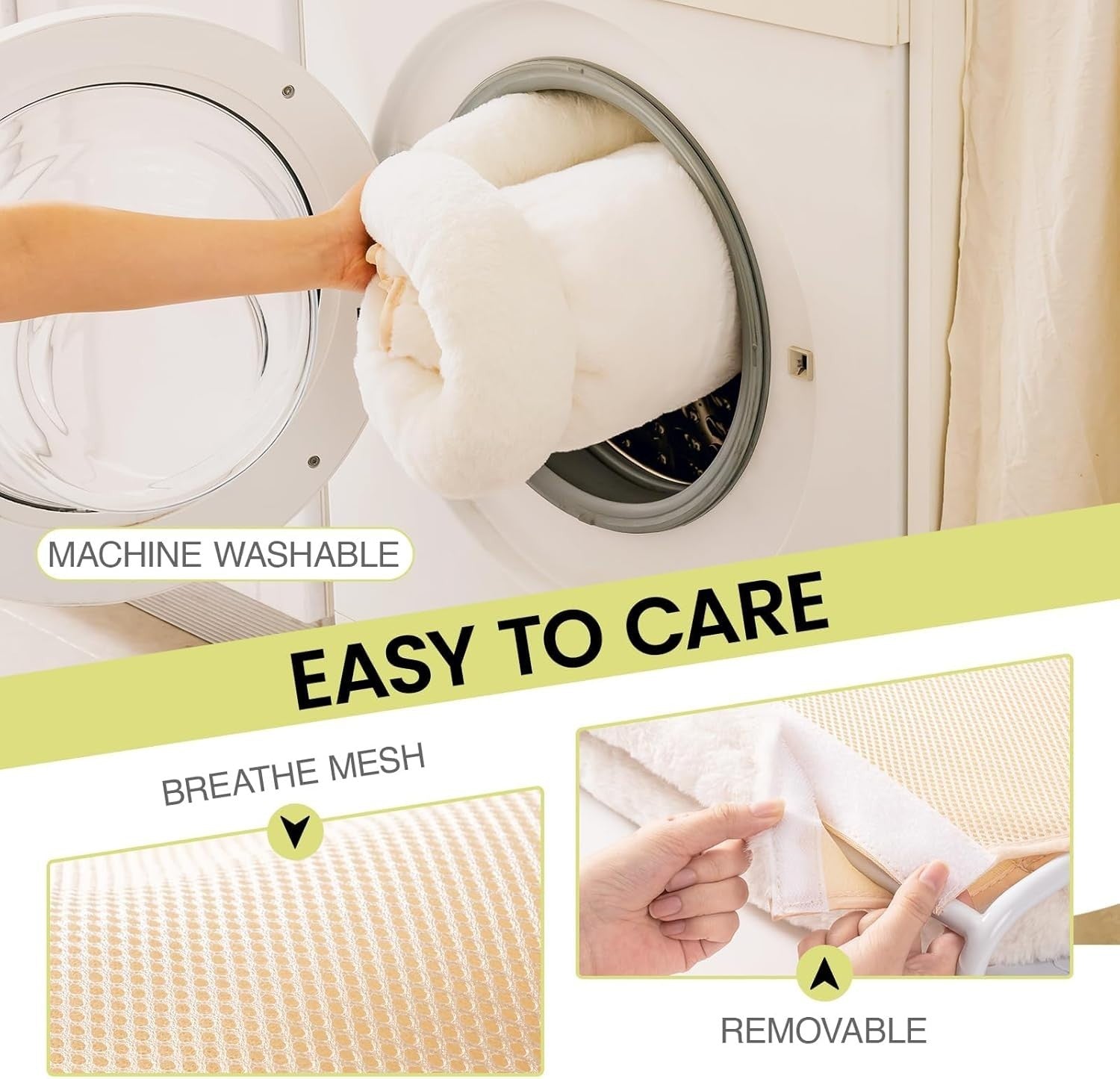 Plush Cat Window Hammock Foldable Perch Bed Large Sturdy 18kg Cream