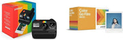 Mini Instant Camera Bundle Black USB-C Camera + 48 Instant Photos