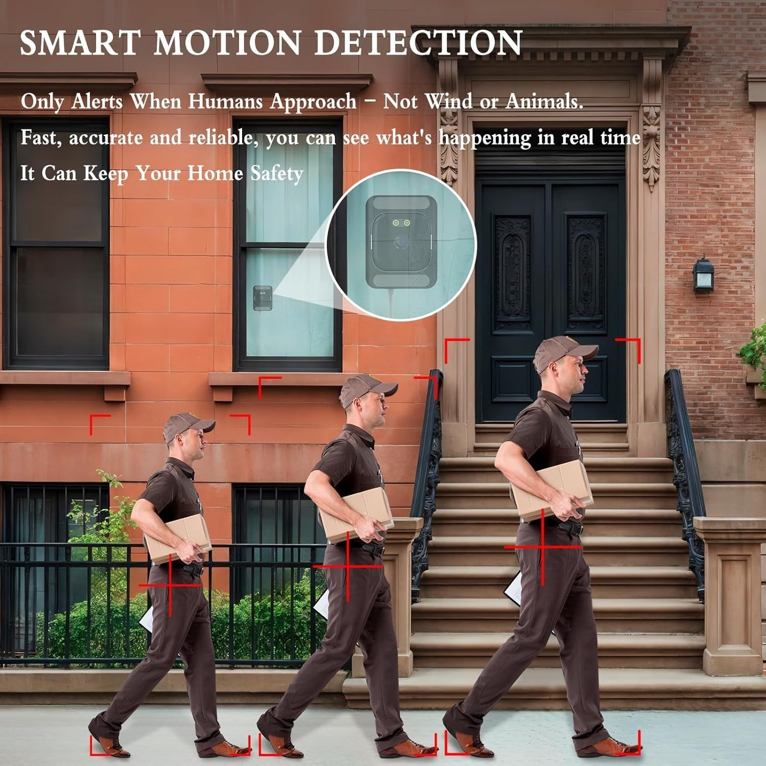 2K Window Security Camera WiFi 5GHz AI Detection 24/7 Recording