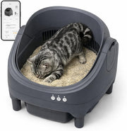 Automatic Self Cleaning Cat Litter Box APP Control Large Odor Free Bin