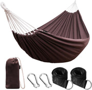 Portable Outdoor Camping Hammock with Tree Straps & Travel Bag, 200kg Load