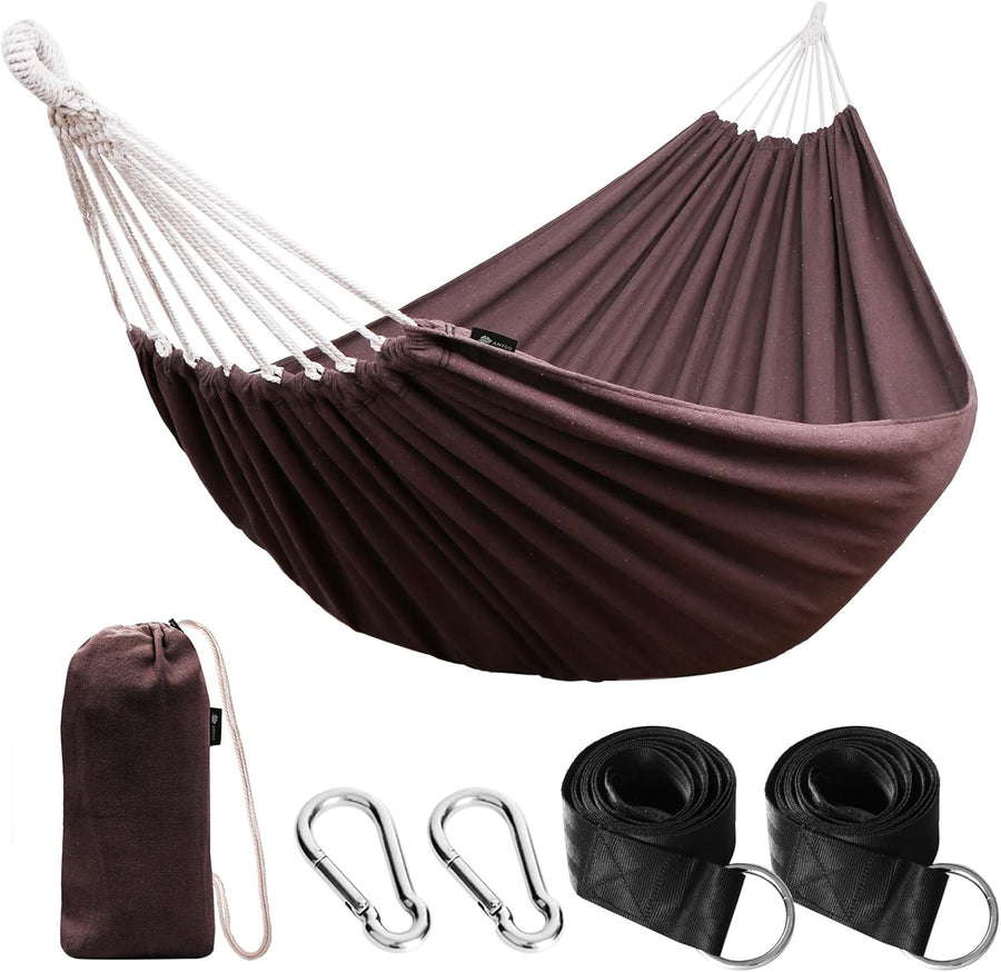 Portable Outdoor Camping Hammock with Tree Straps & Travel Bag, 200kg Load