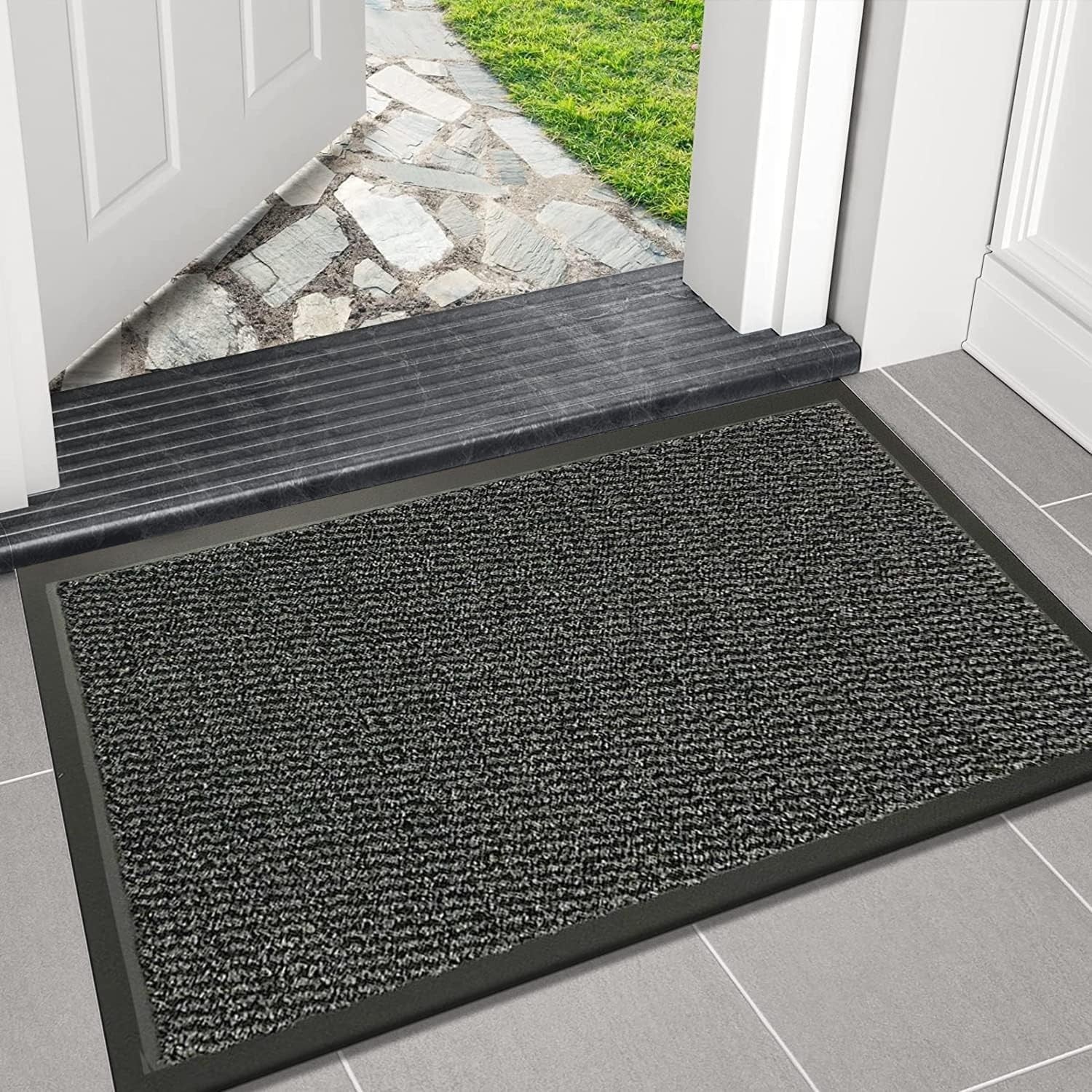 Small Waterproof Door Mat 40x60cm Non Slip Indoor Outdoor Entrance Floor Rug