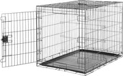 Extra Large Foldable Metal Dog Crate with Tray – Durable Single Door Cage