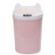 17L Touchless Smart Sensor Trash Can Rechargeable Pink