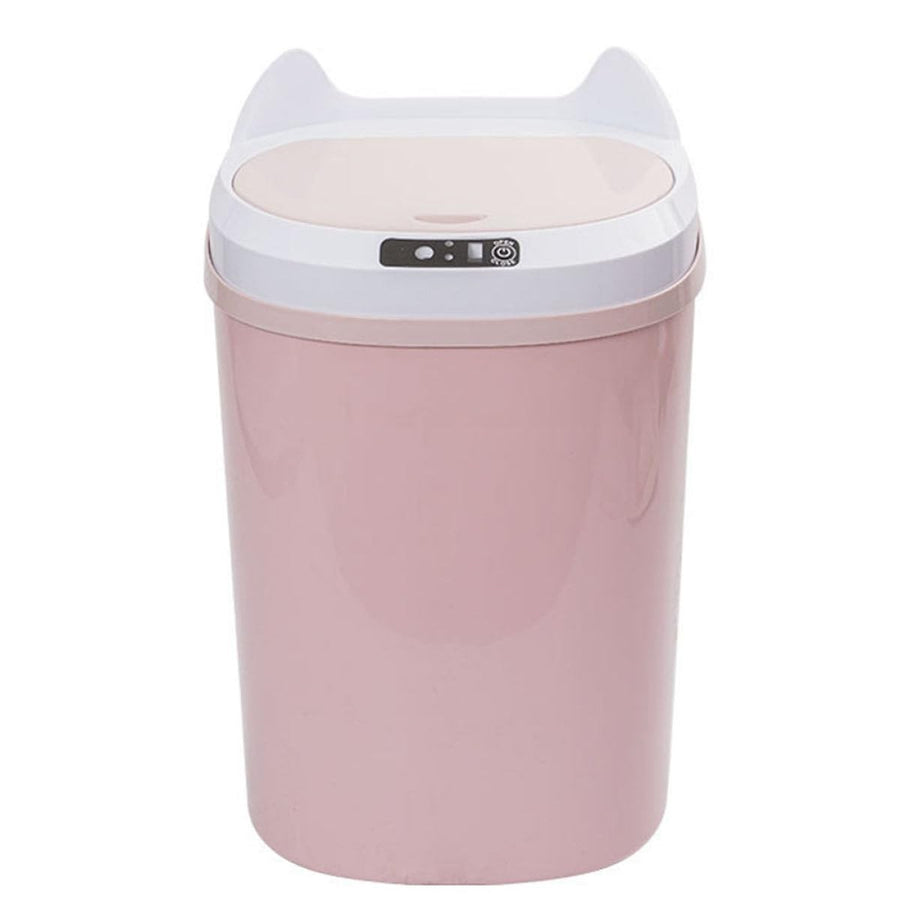 17L Touchless Smart Sensor Trash Can Rechargeable Pink
