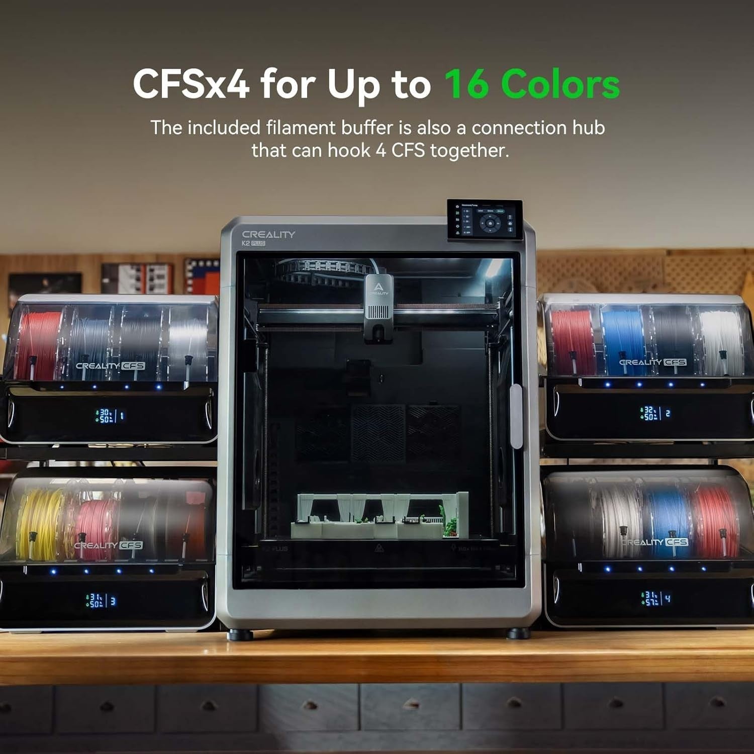 Multi Color High Speed 3D Printer 350x350x350mm Auto Level AI 600mm/s
