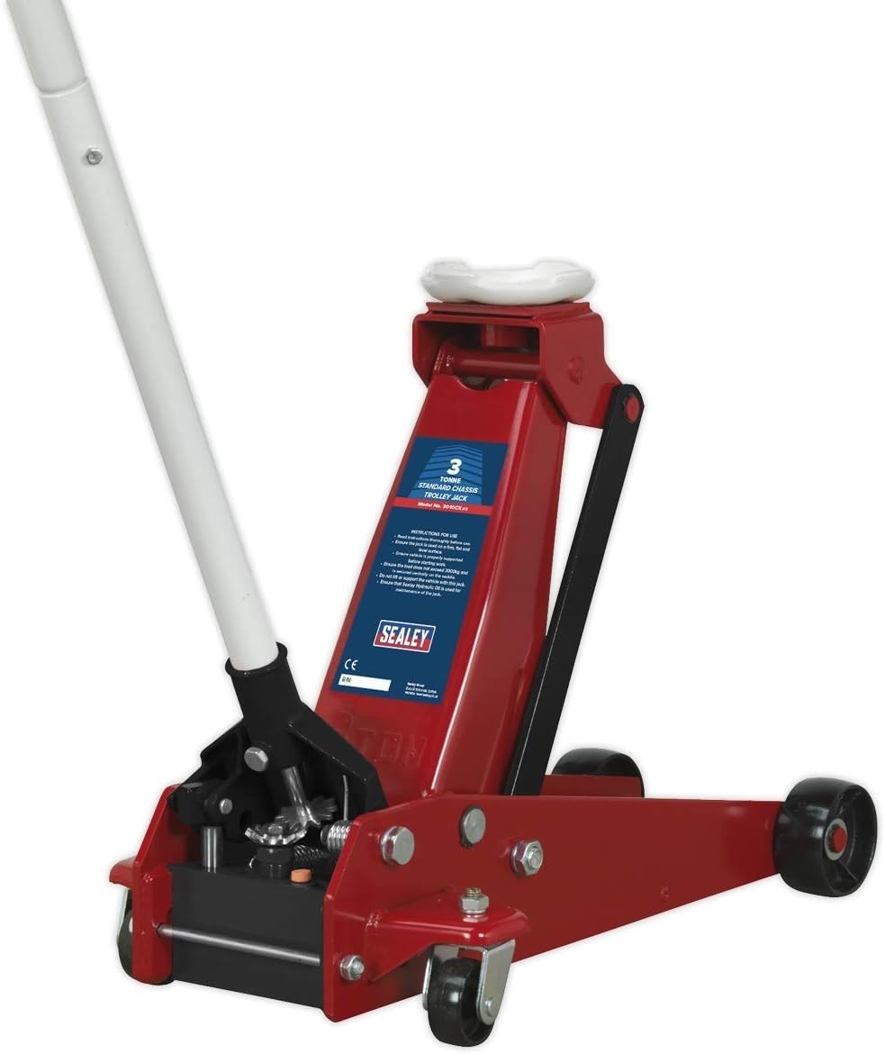 3 Ton Hydraulic Trolley Jack 195–515mm Heavy Duty Standard Chassis Car Van Lift