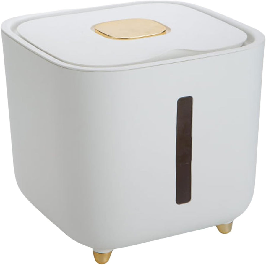 10KG Airtight Rice Dispenser Clear Window Grain Storage Bin