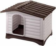 Large Weatherproof Dog House with Opening Roof, Drainage & Chew-Proof Door