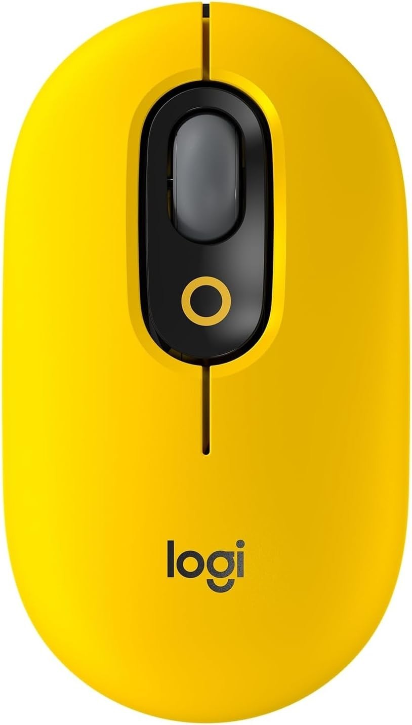 Compact Wireless Bluetooth Mouse Silent Click Emoji Button