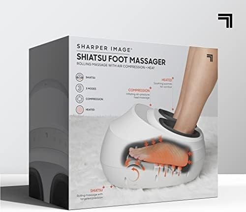 Shiatsu Foot Massager with Heat & Air Compression Adjustable Levels for Relief