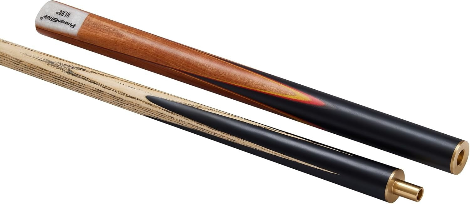 57in Snooker Pool Cue Set Ash Wood 9.5mm Tip Case Chalk