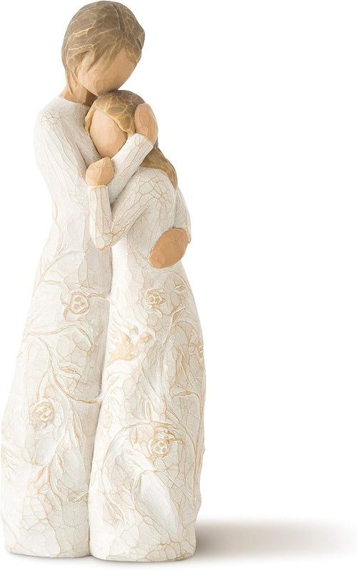 Mother & Child Figurine Resin Sculpture – Hand-Painted Sentimental Home Decor