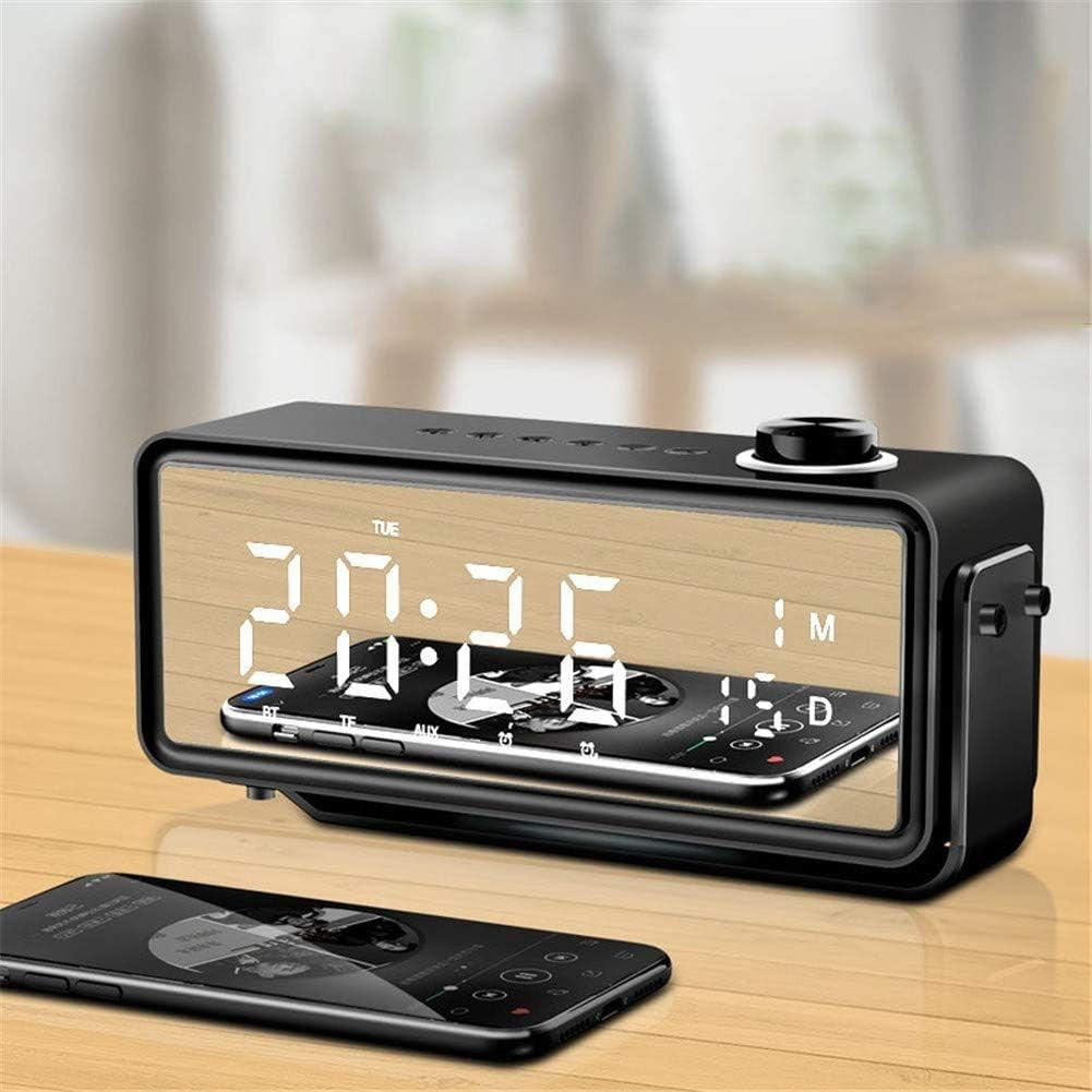 Bluetooth Alarm Speaker FM Radio Dual Alarm LED Display Sleep Timer
