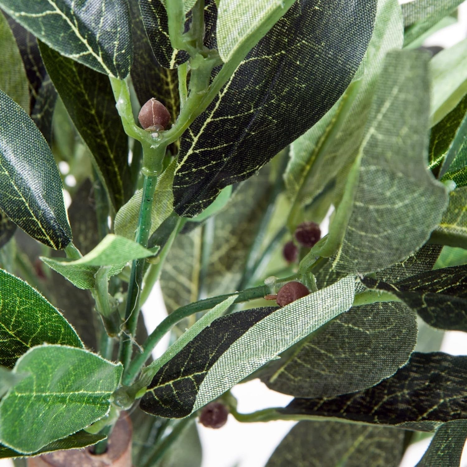 Set of 2 Artificial Olive Trees 90cm Faux Green Potted Plants Home Garden Decor
