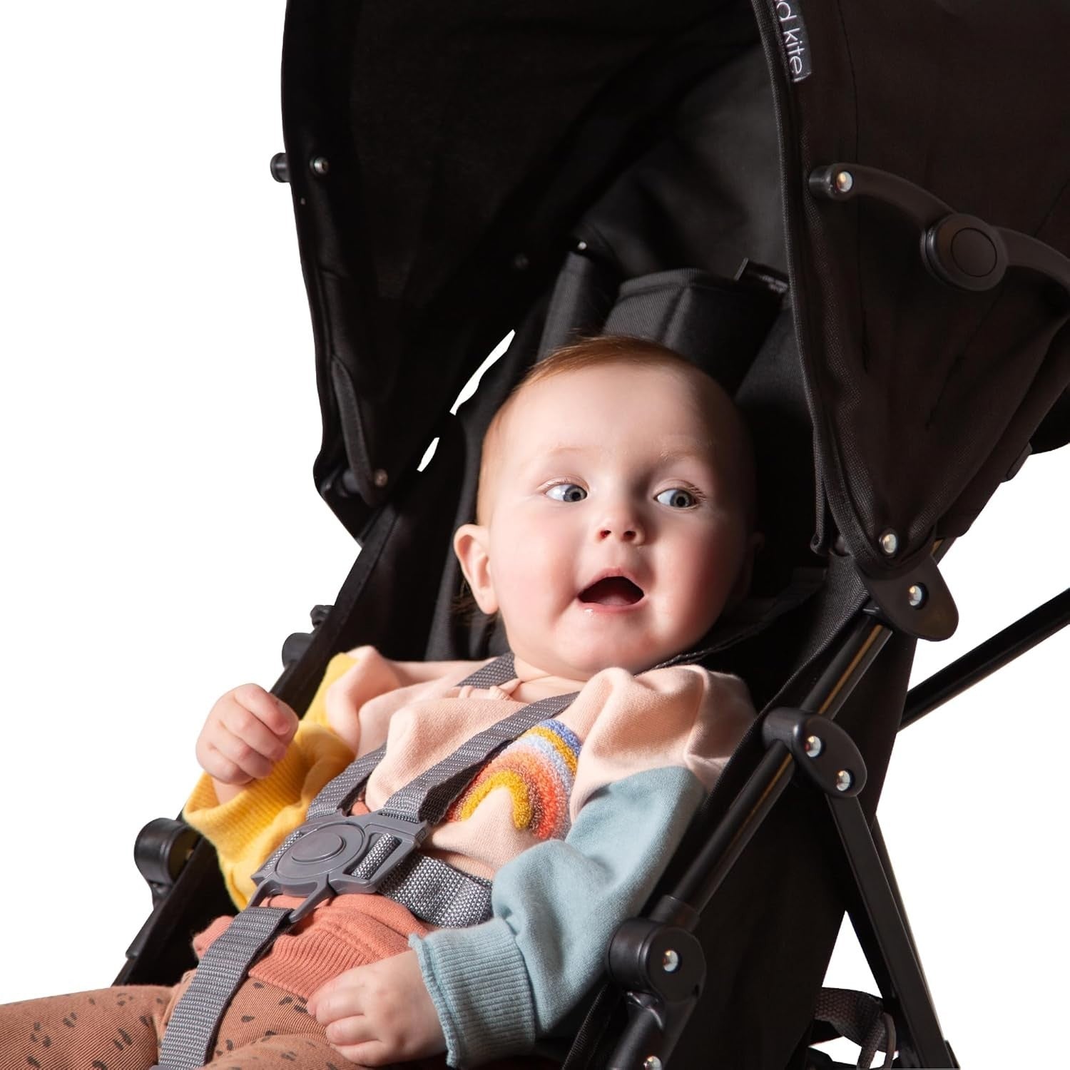 Lightweight Umbrella Stroller Compact Fold Reclining Seat Pushchair Black