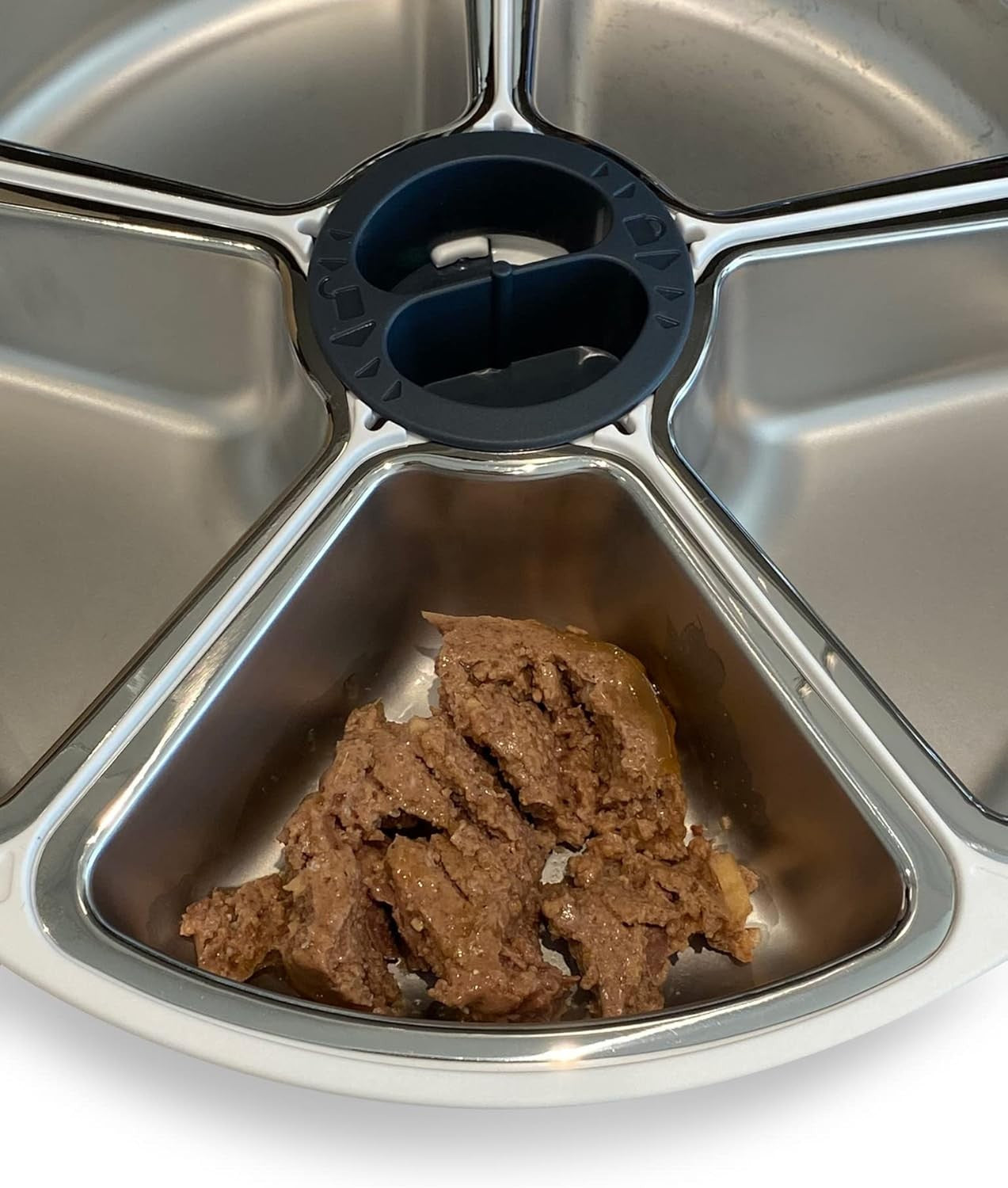 5 Stainless Steel Pet Feeder Bowls Inserts Replacement Tray Set Silver