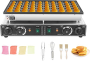 50-Hole Electric Mini Pancake Maker 1700W Non-Stick Dutch Machine