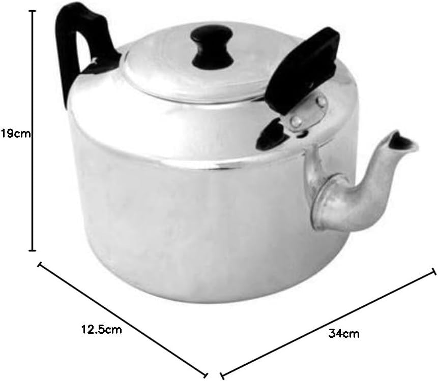 Traditional Aluminium Catering Teapot 4.5L 8 Pint Large Tea Pot