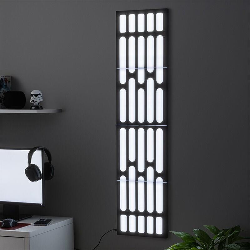 Star Wars Death Star LED Wall Panel Light – Remote Control, USB Powered, 124cm