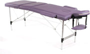 Portable Massage Table Foldable 3-Section Beauty Therapy Tattoo Bed Purple