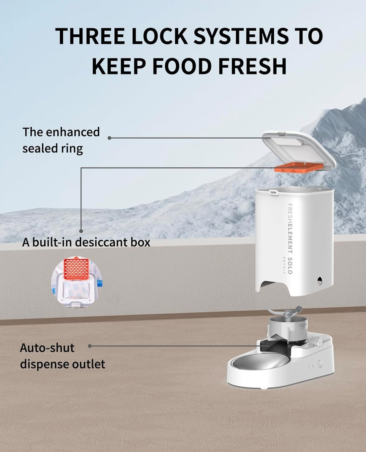WiFi Automatic Cat Feeder 3L Smart Pet Food Dispenser App Control