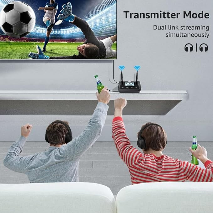 Bluetooth 5.3 Transmitter Receiver Long Range TV