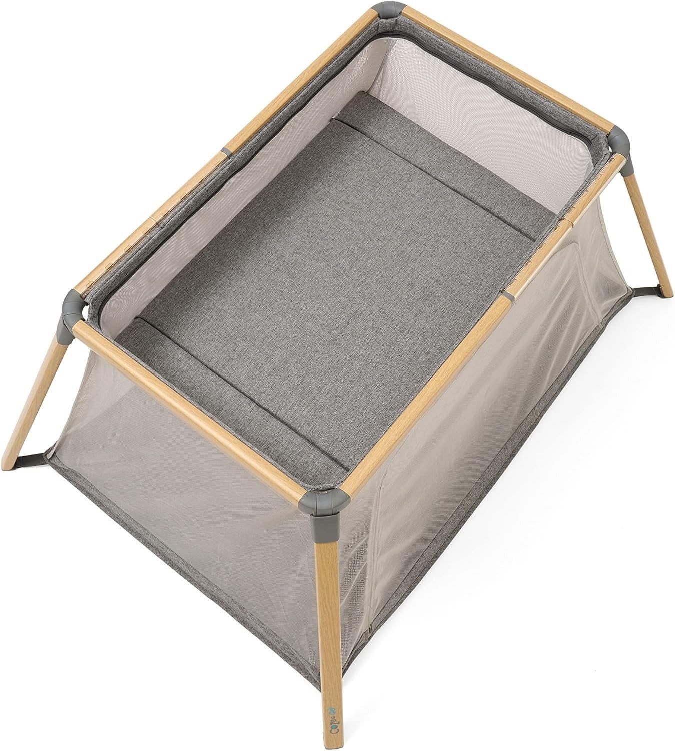 3in1 Baby Bassinet Travel Cot Playpen Mattress Lightweight Foldable Bed Charcoal