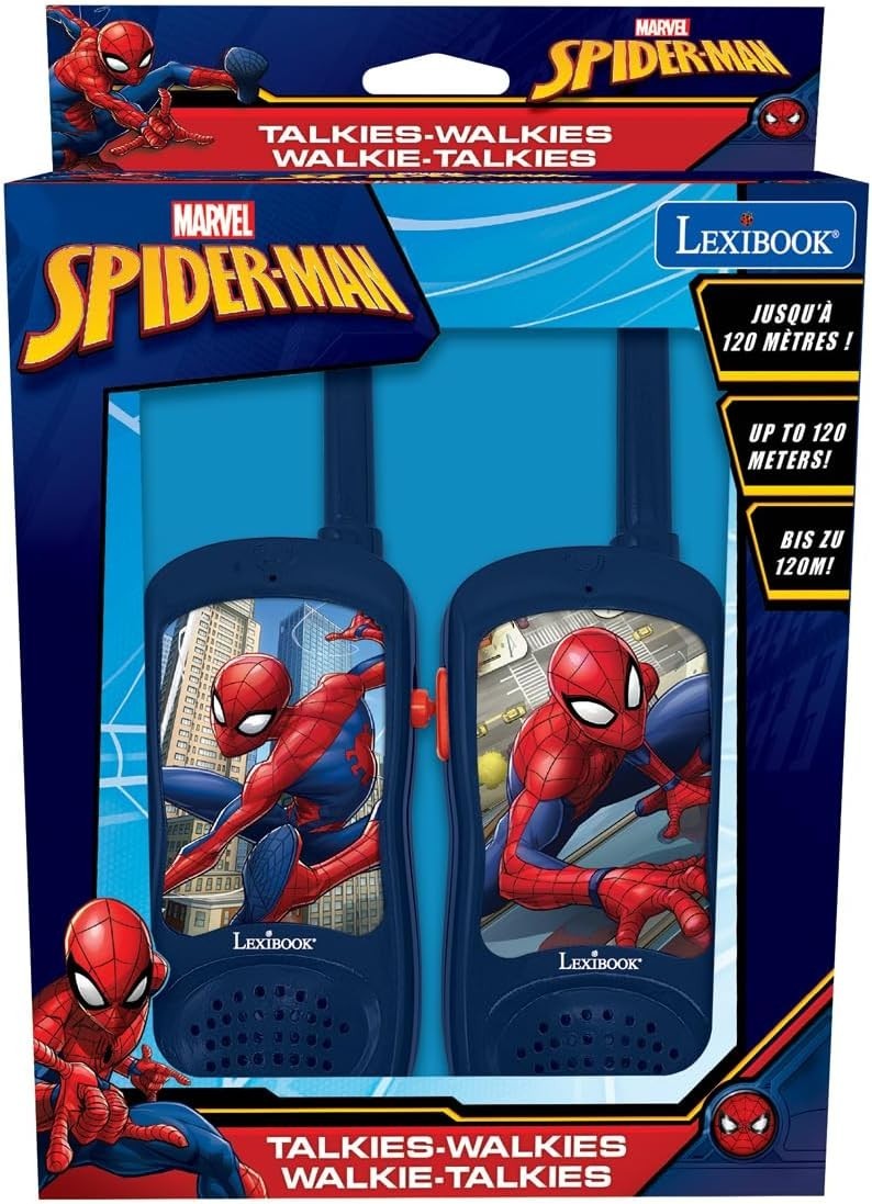 Kids Spider Walkie Talkies Belt Clip Outdoor Communication Toy Set