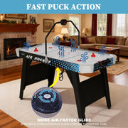4.5ft Air Hockey Table LED Scoreboard Arcade Indoor Game Compact