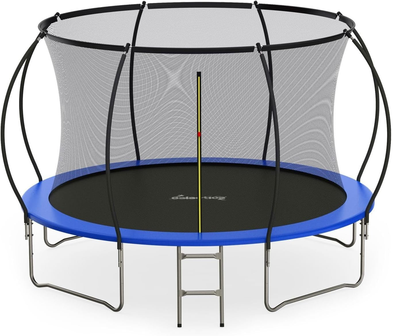 12FT Kids Outdoor Trampoline Safety Enclosure Ladder Waterproof