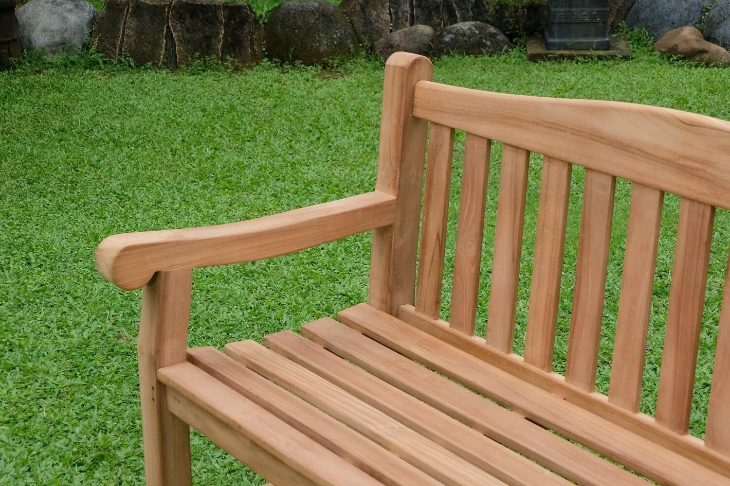 Solid Teak Wood Garden Bench Outdoor Patio Balcony 3 Seater Oxford