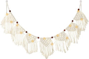 Macrame Wall Hanging Boho Cotton Tassel Bead Tapestry 0.4kg