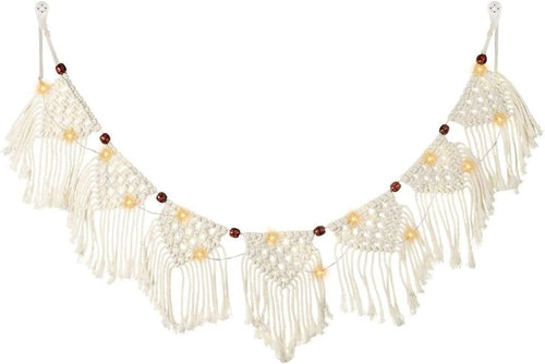 Macrame Wall Hanging Boho Cotton Tassel Bead Tapestry 0.4kg