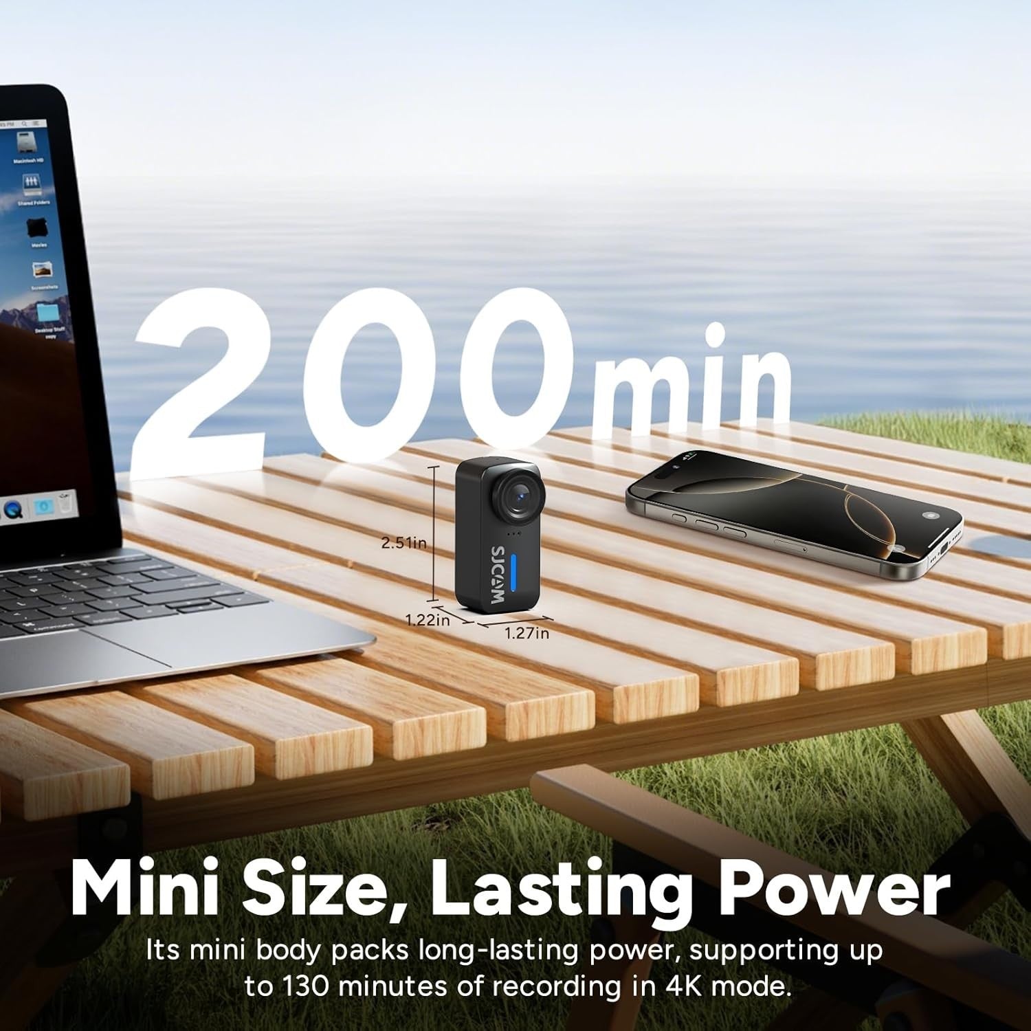 4K Mini Body Camera Waterproof POV Action Cam WiFi 32GB Black