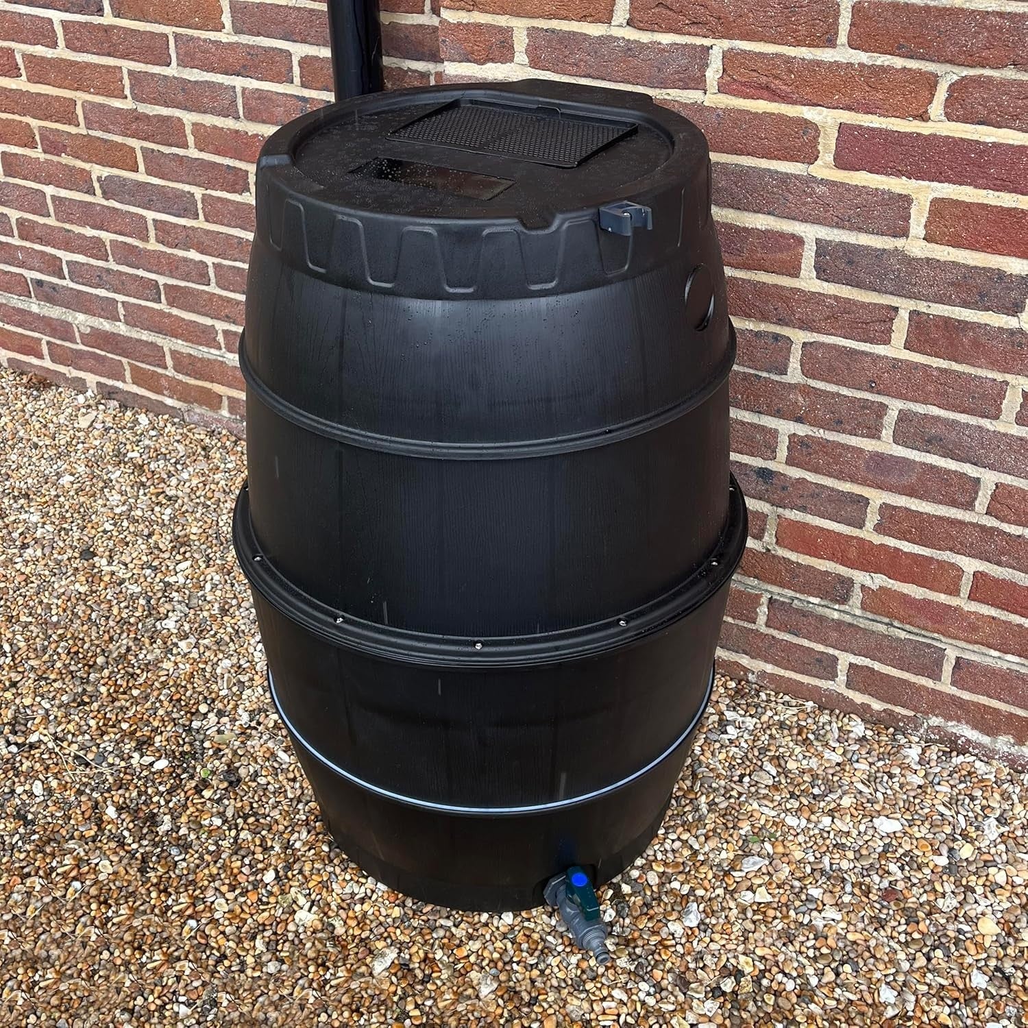 170L Garden Water Butt Barrel with Tap & Lid Rainwater Collector