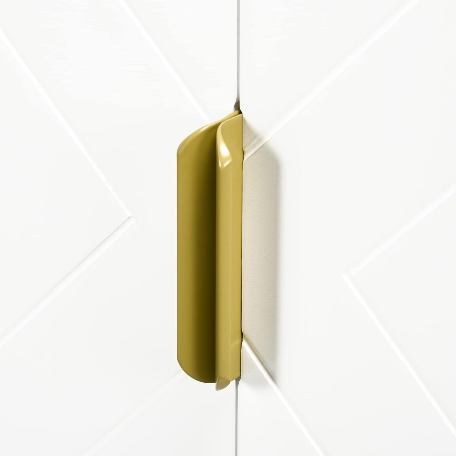 Modern Under Sink Bathroom Cabinet White Storage Unit Gold Legs 60x65cm