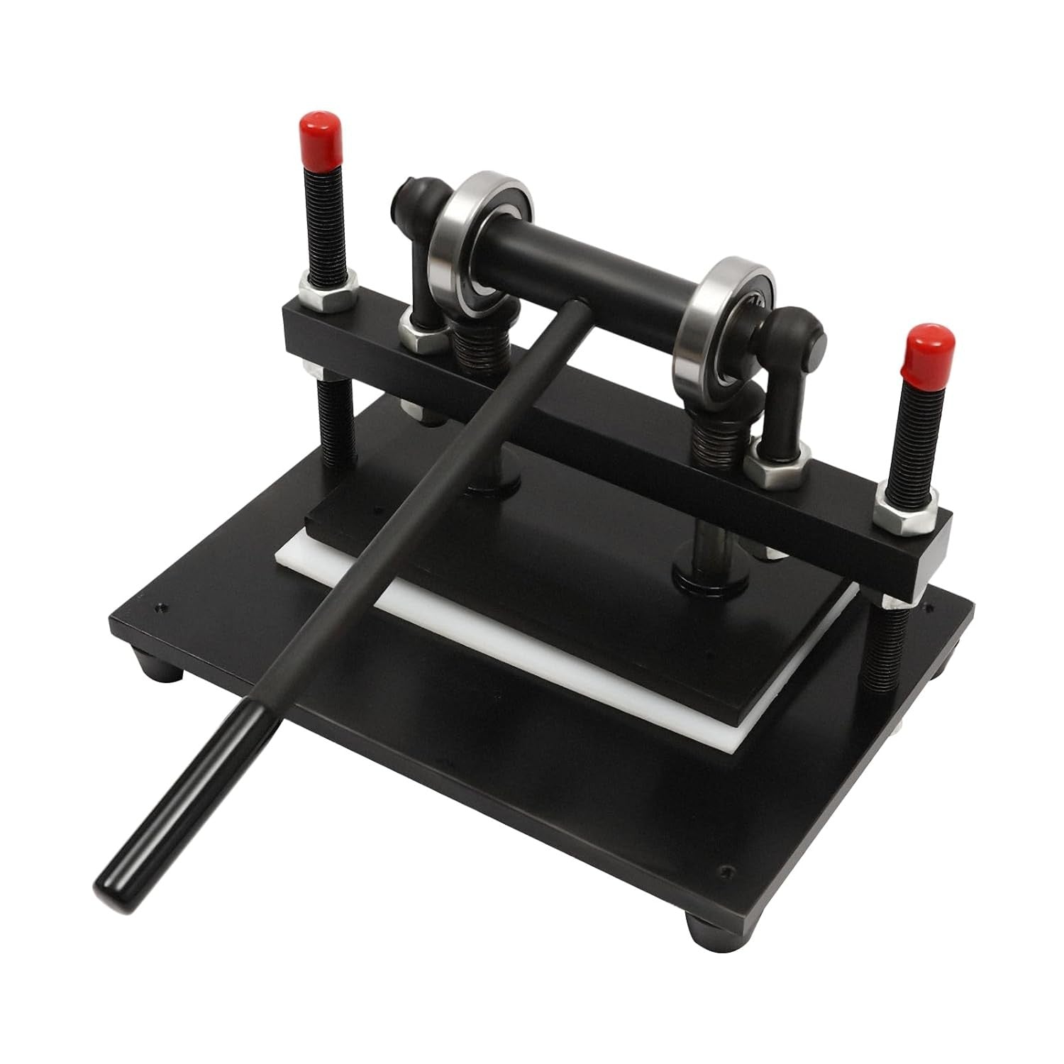 Manual Die Cutter 2T Leather Cutting Press Dual Guide Shaft Craft Clicker