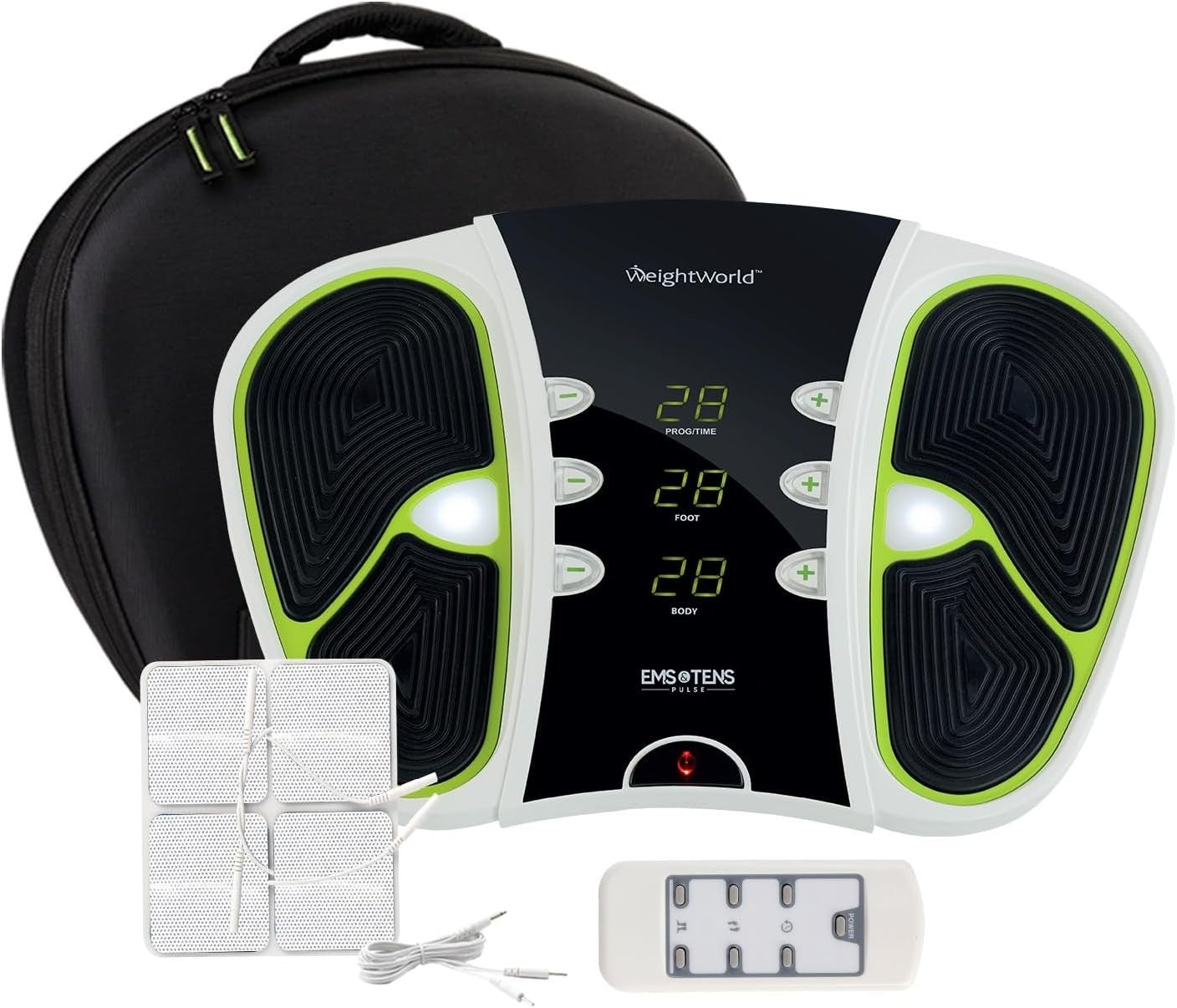 Foot Circulation Machine EMS TENS Massager 99 Levels Pain Relief Pad