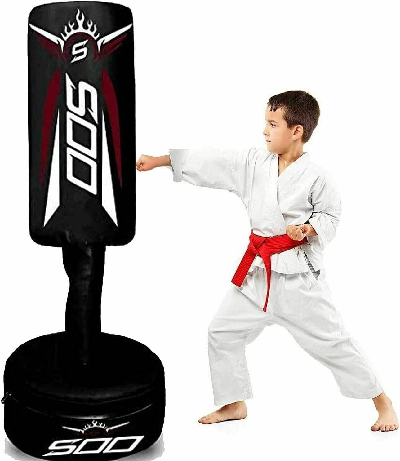 Kids Freestanding Punch Bag Junior Boxing Kickboxing Training Stand