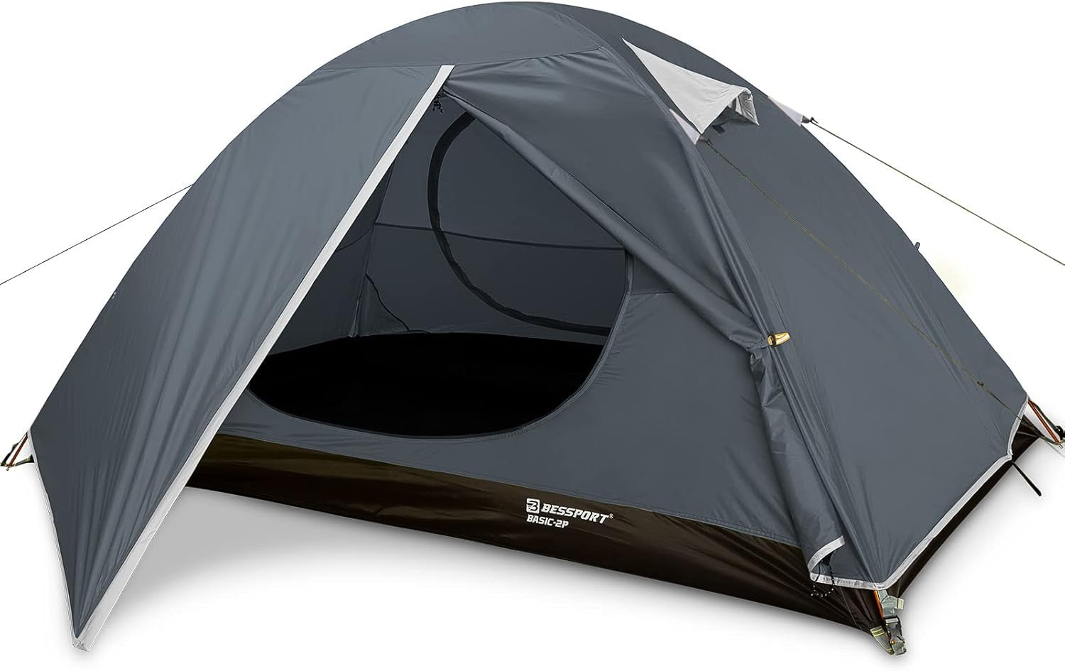 2 Person Ultralight Camping Tent Waterproof 3-4 Season Grey
