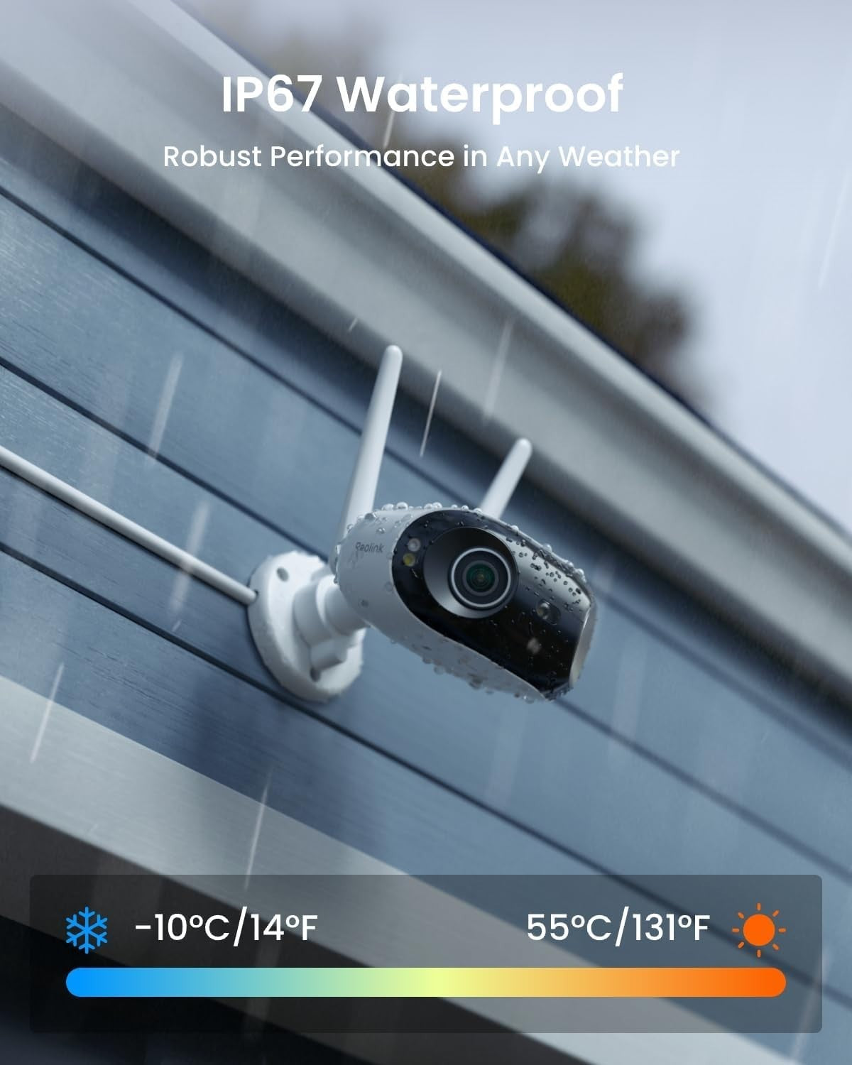 4K WiFi Security Camera Dual Lens 180° Panoramic Color Night Vision