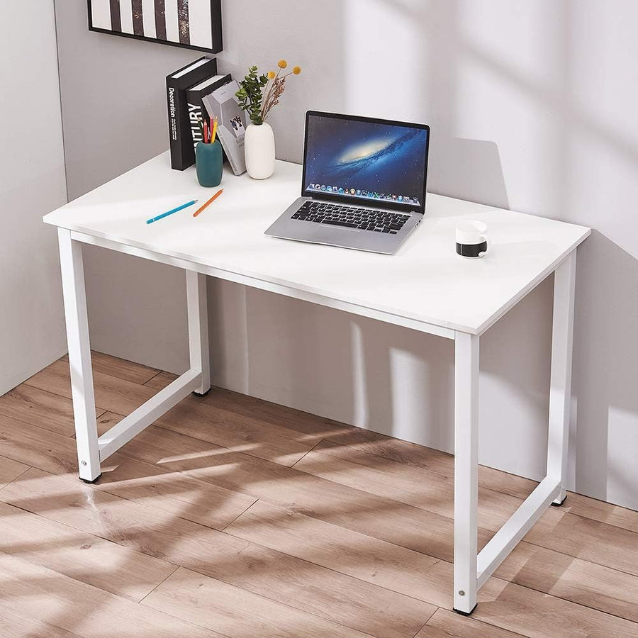 Computer Desk 120cm White Home Office Study Table PC Laptop Workstation
