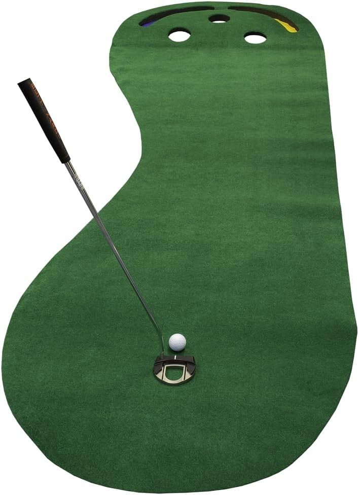 Indoor Golf Putting Green Mat Home Practice Trainer With Holes Turf
