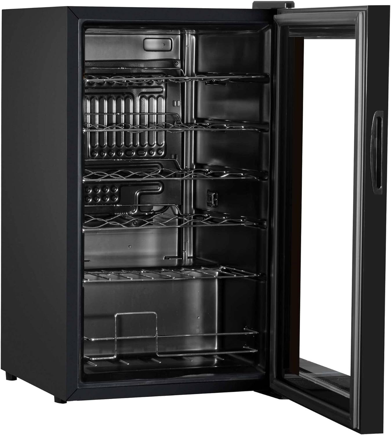 24 Bottle Wine Cooler Fridge Digital Touch Control LED Quiet Freestanding