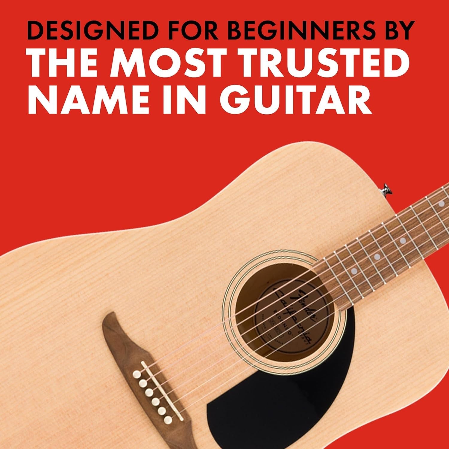 Dreadnought Acoustic Guitar Pack Full Size Beginner Kit Natural