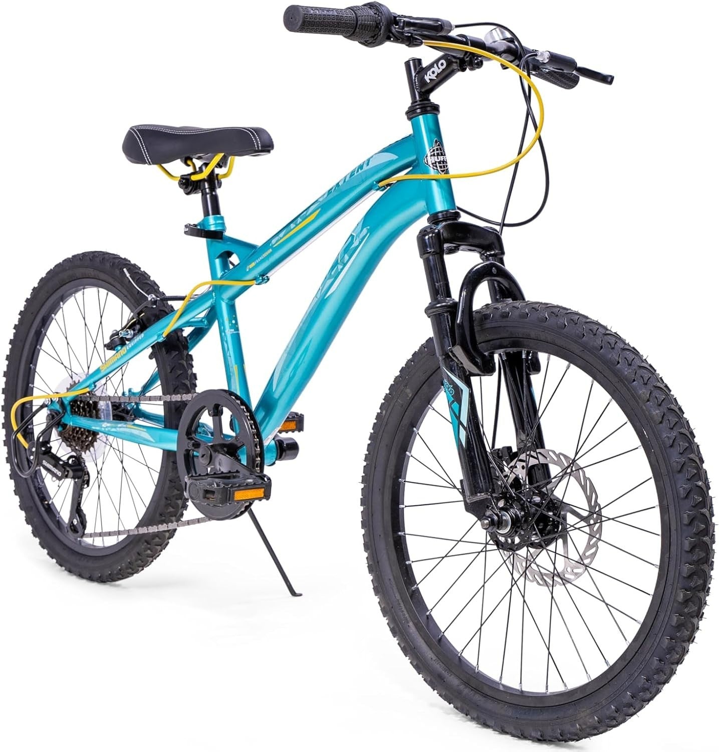 20" Kids Mountain Bike Disc Brake Front Suspension 6 Speed Trail MTB