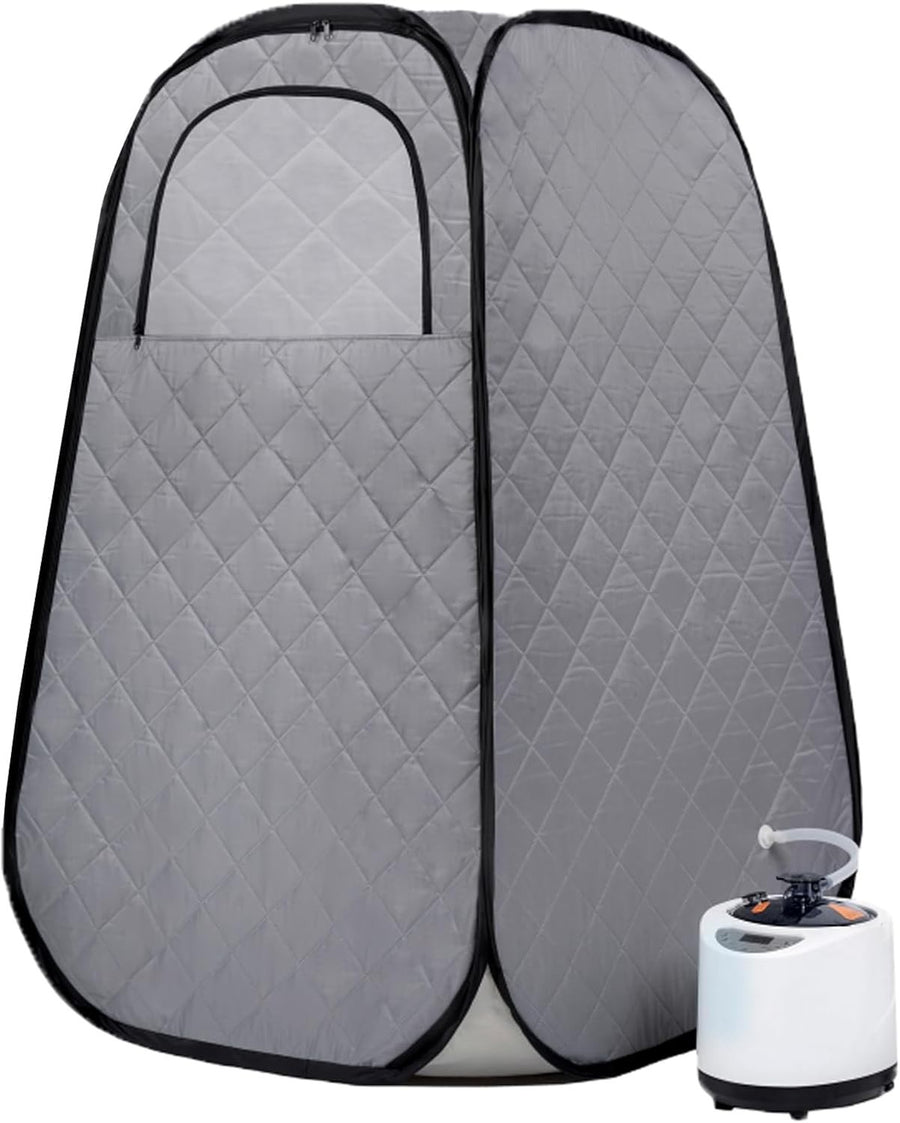 Portable Full Body Steam Sauna Tent w/ 2.2L Steamer & Remote – Home Detox Spa