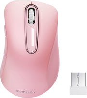Wireless Mouse 2.4G 1400 DPI Optical USB Portable Laptop PC Pink